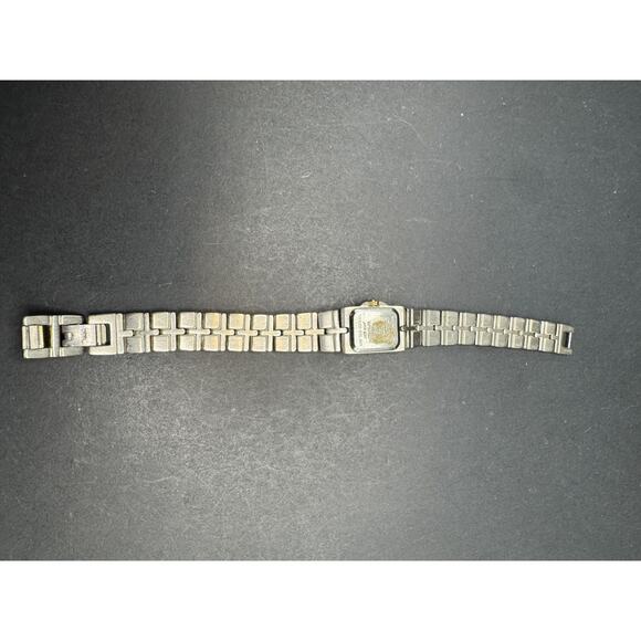 Vintage Elgin Diamond Cut Ladies Quartz Watch Two Tone White Dial ELC135 main image 8